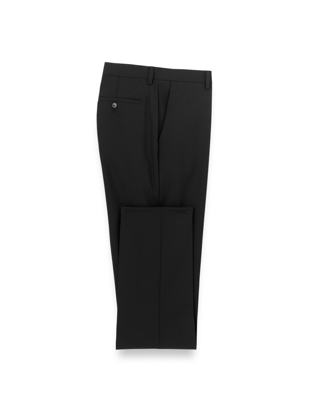 Product Image of Wool Stretch Bengaline Suit Pants-Black#model_flat front