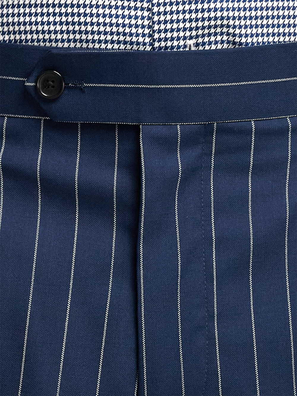 Alternate Image of Wool Stretch Stripe Single Pleat Suit Pants-4