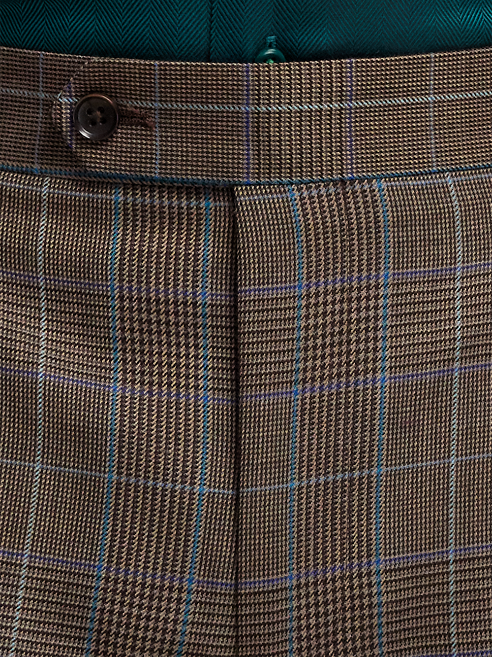 Alternate Image of Wool Blend Plaid Single Pleat Suit Pants-4