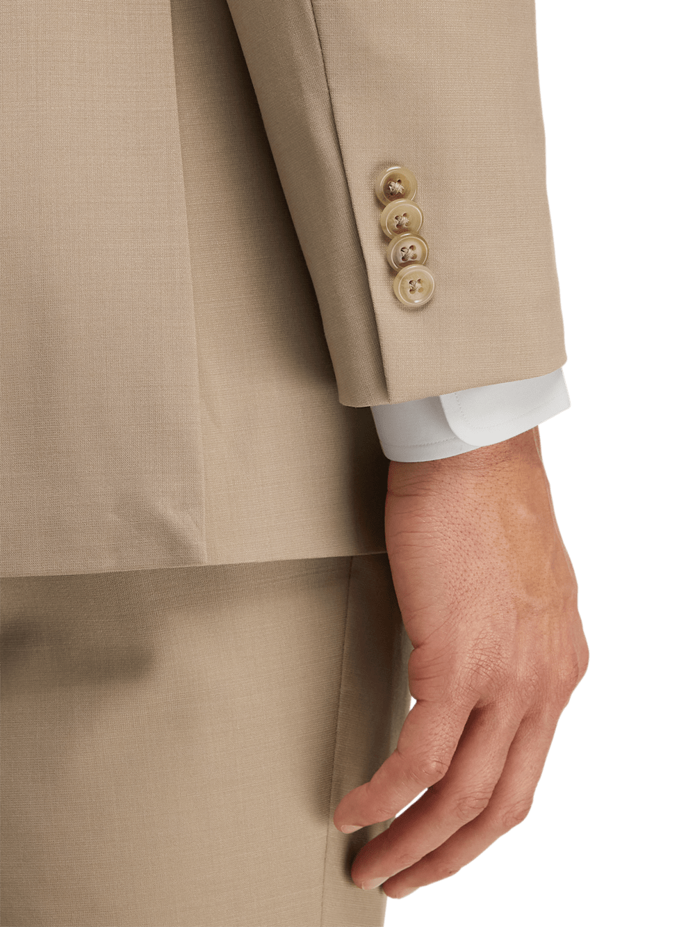 Alternate Image of Wool Stretch Bengaline Peak Lapel Suit Jacket-2