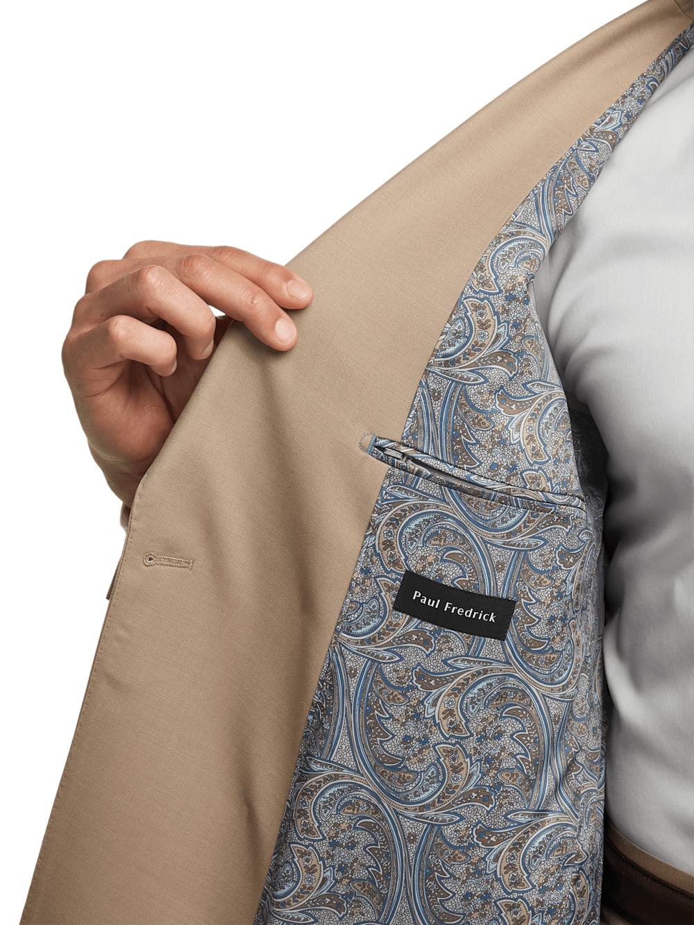 Alternate Image of Wool Stretch Bengaline Peak Lapel Suit Jacket-3