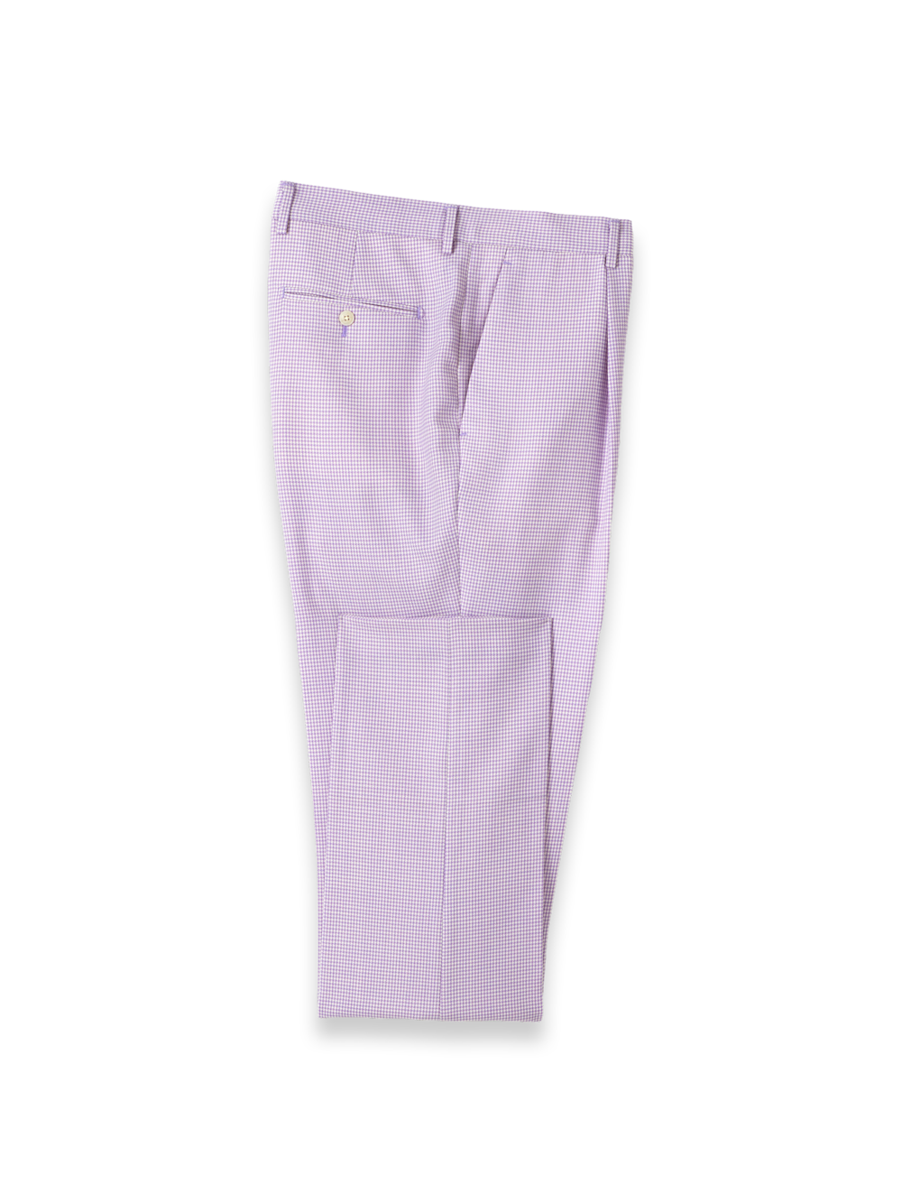 Product Image of Wool Blend Houndstooth Single Pleat Suit Pant-Purple
