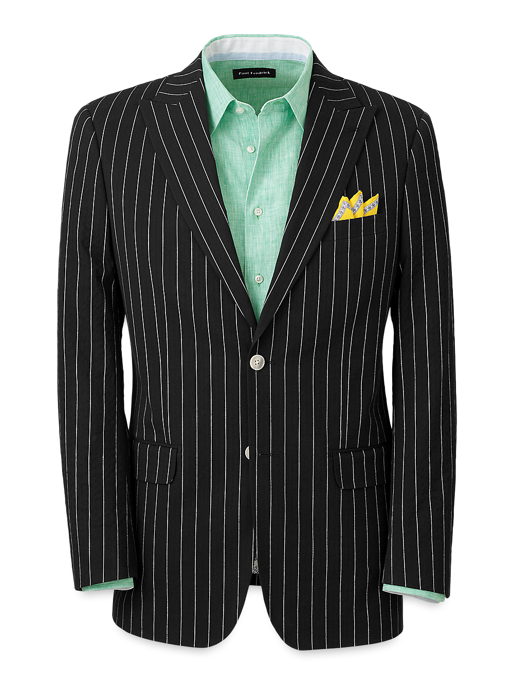 Paul fredrick seersucker suit discount