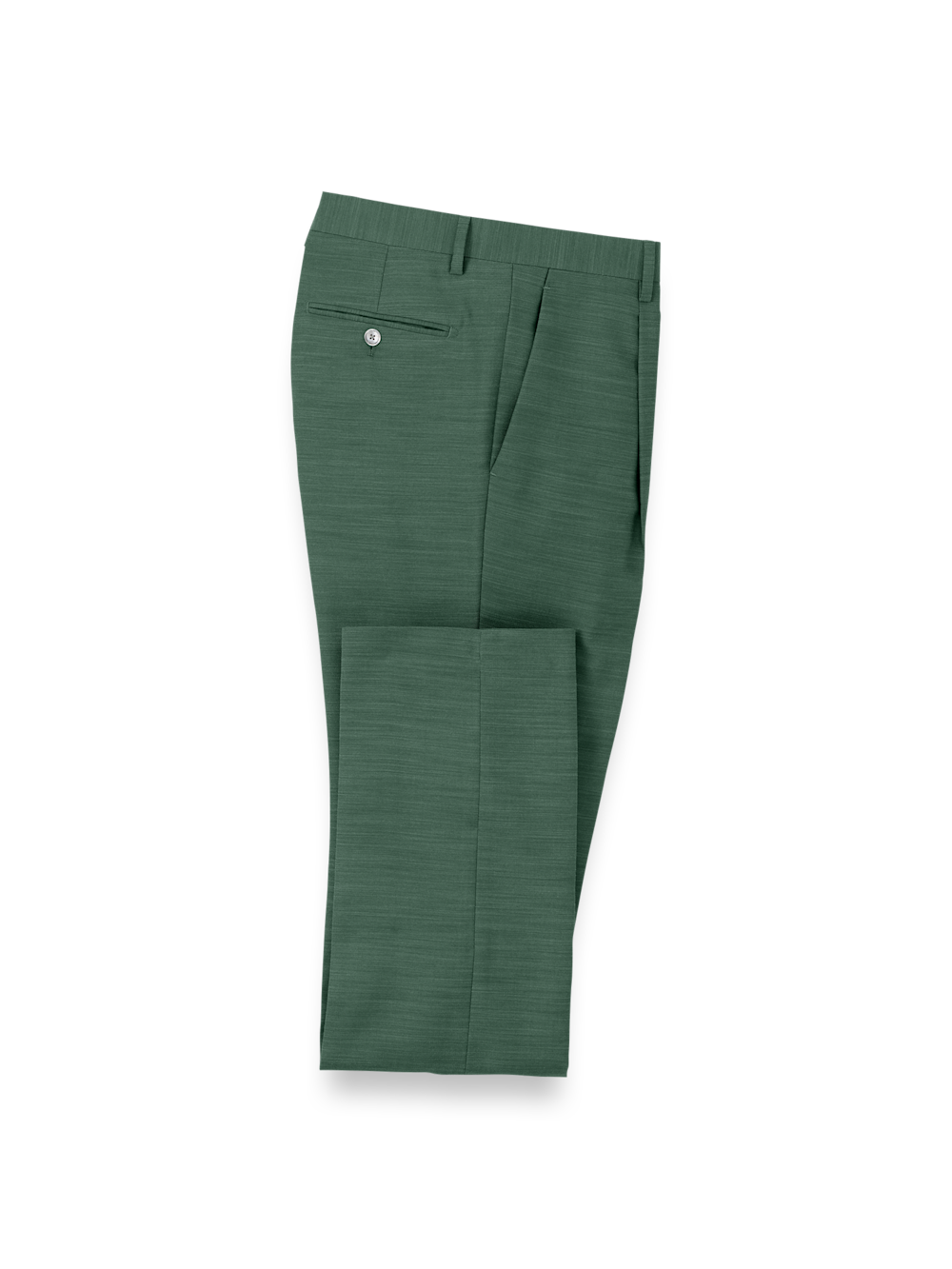 slim fit dress slacks Microfiber Linen Blend Single Pleat Suit Pants