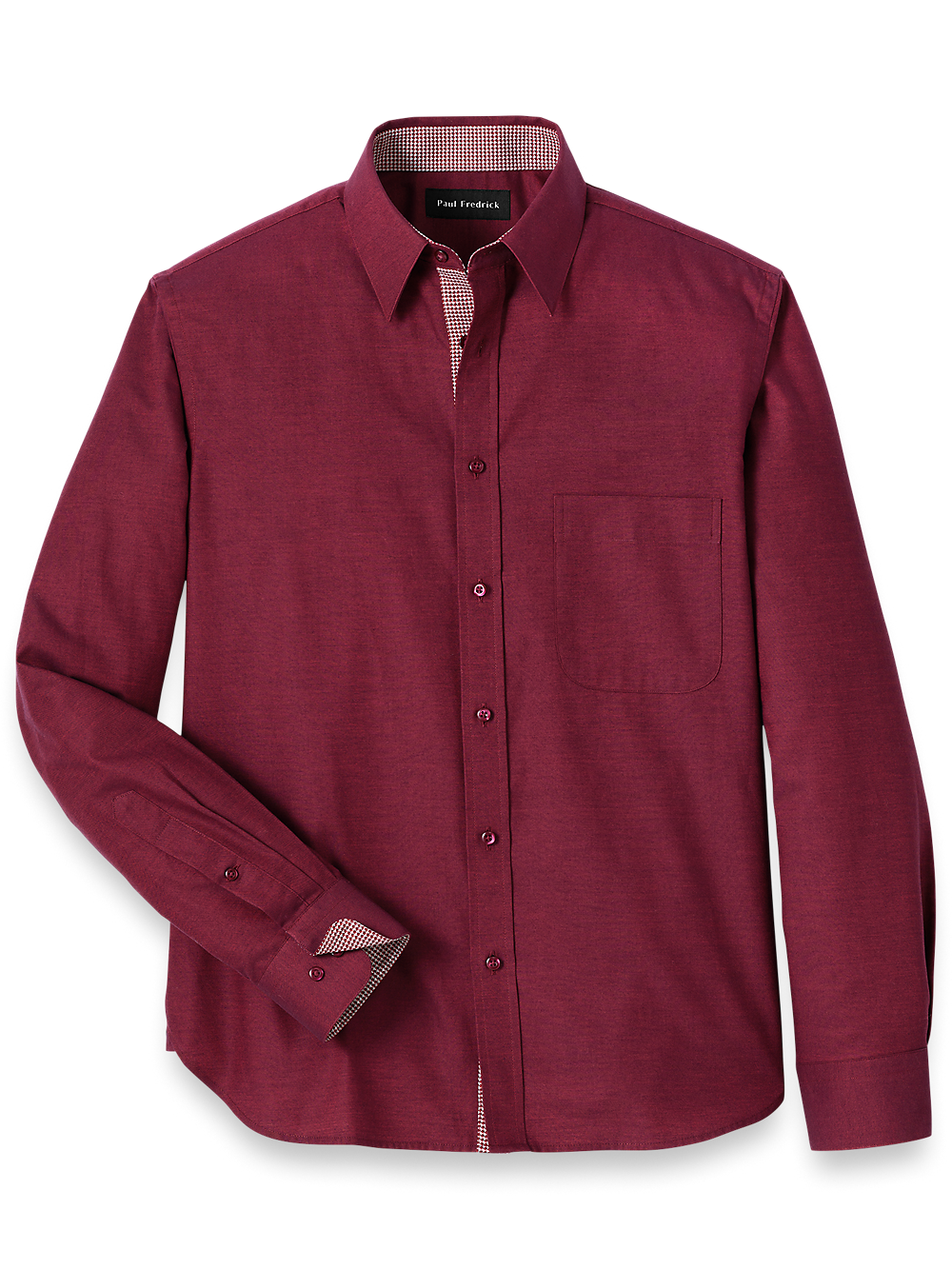 Burgundy collared shirt hot sale