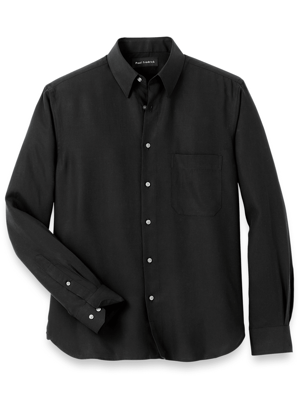 Lyocell Solid Casual Shirt Black – Paul Fredrick