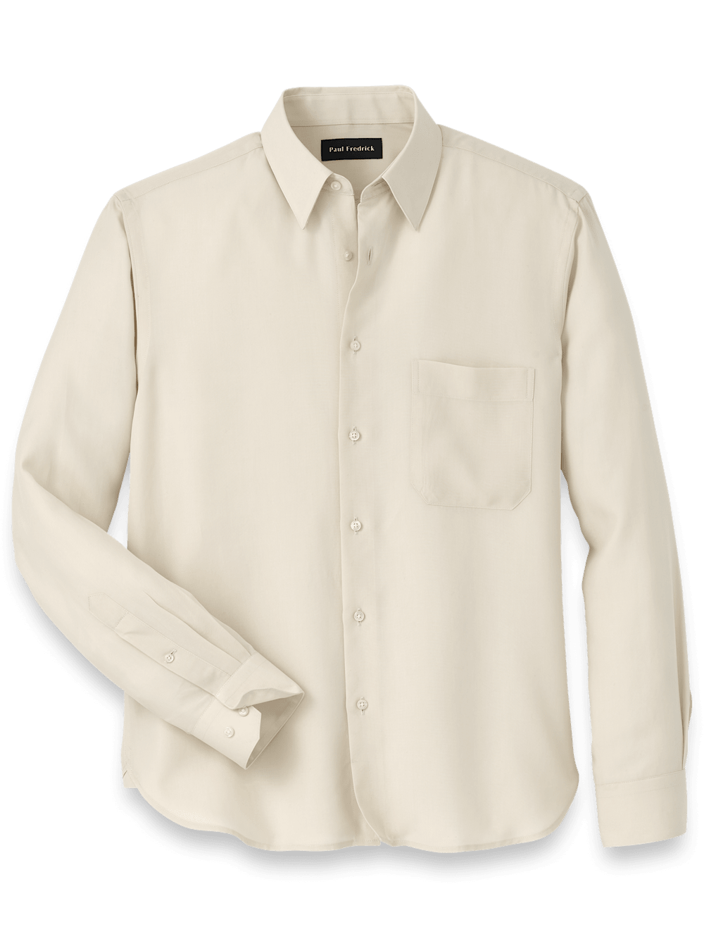 Lyocell Solid Casual Shirt - Ivory Classic Fit / 4X Large Tall Lyocell Solid Casual Shirt - Ivory Classic Fit / 4X Large Tall