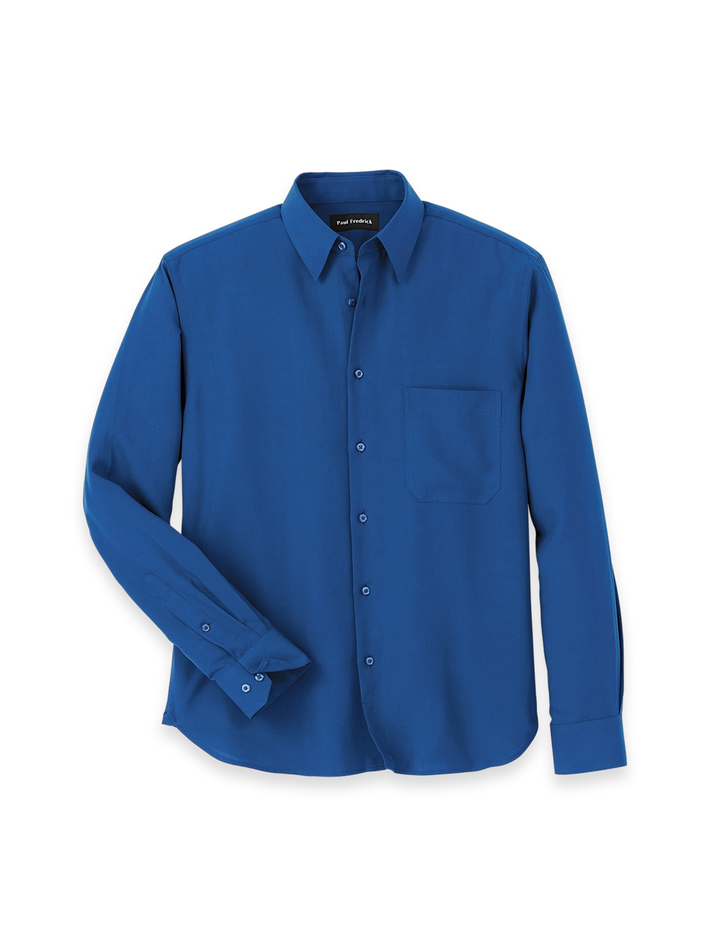 Product Image of Lyocell Solid Casual Shirt-Blue