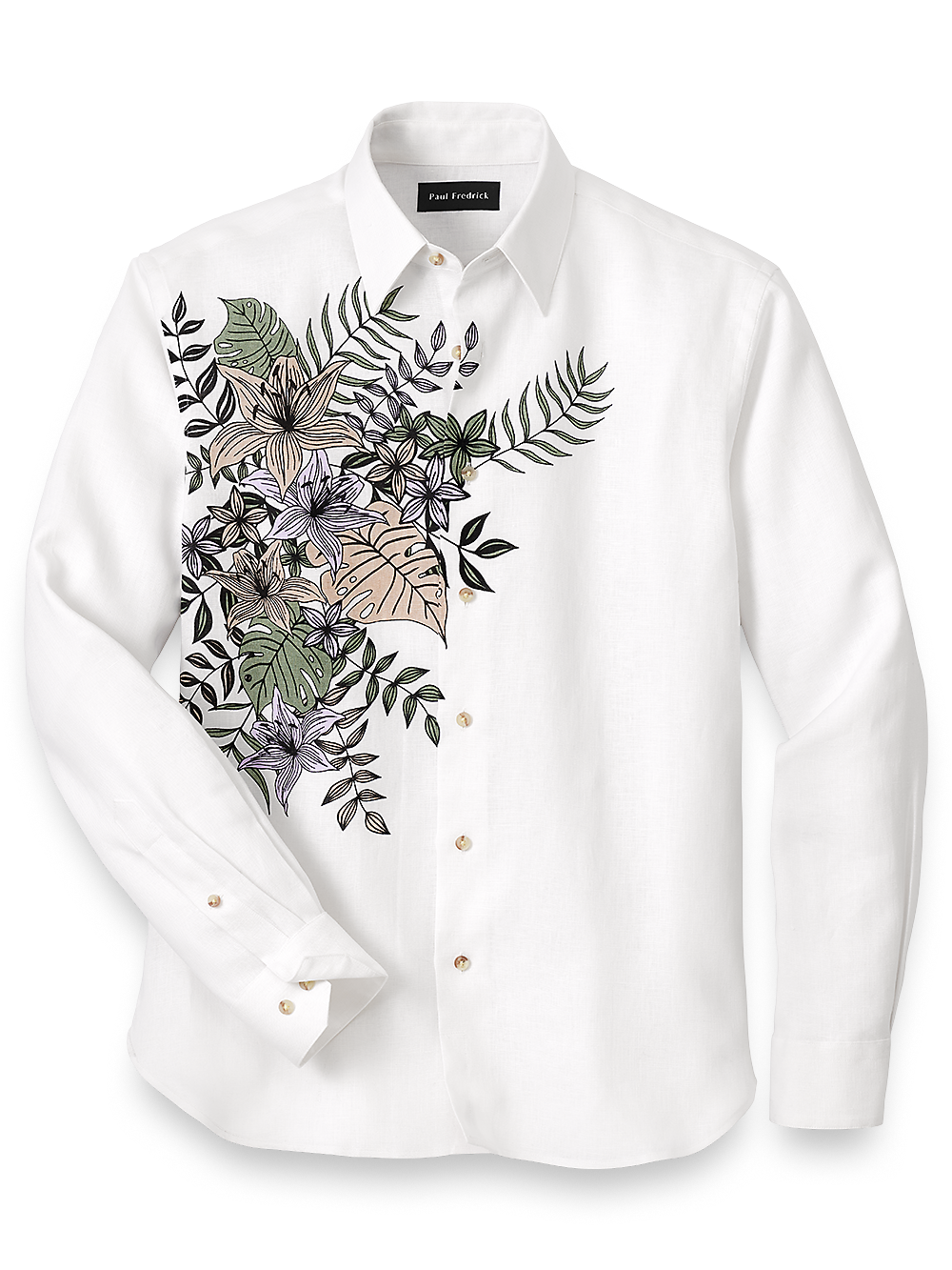 Casual Flowers Contrast Turtleneck Tops Casual Flowers Contrast Turtleneck Tops
