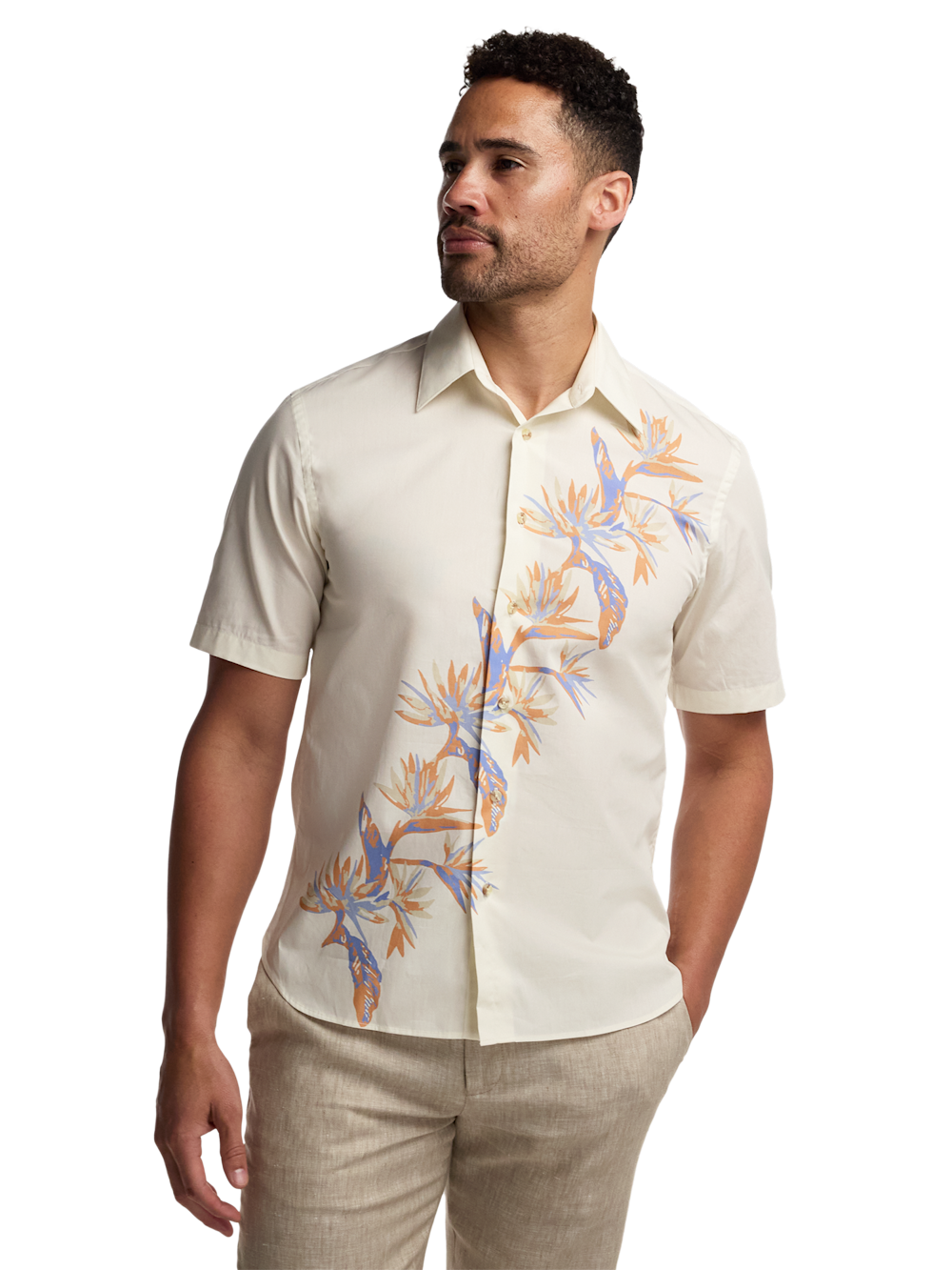 Alternate Image of Cotton Botanical Casual Shirt-1