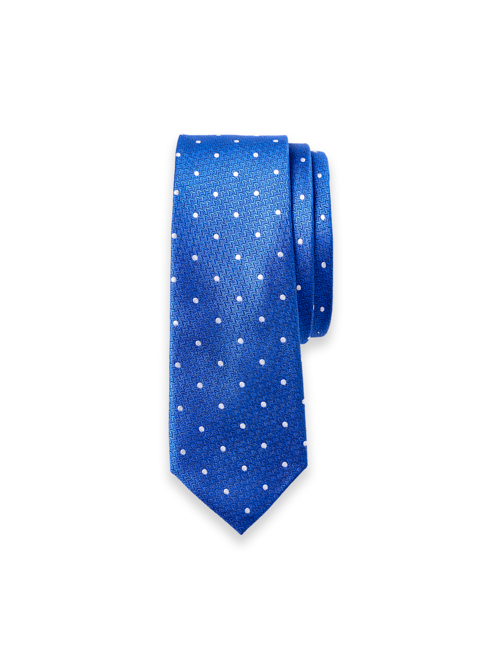 Product Image of Dot Woven Silk Tie-Blue