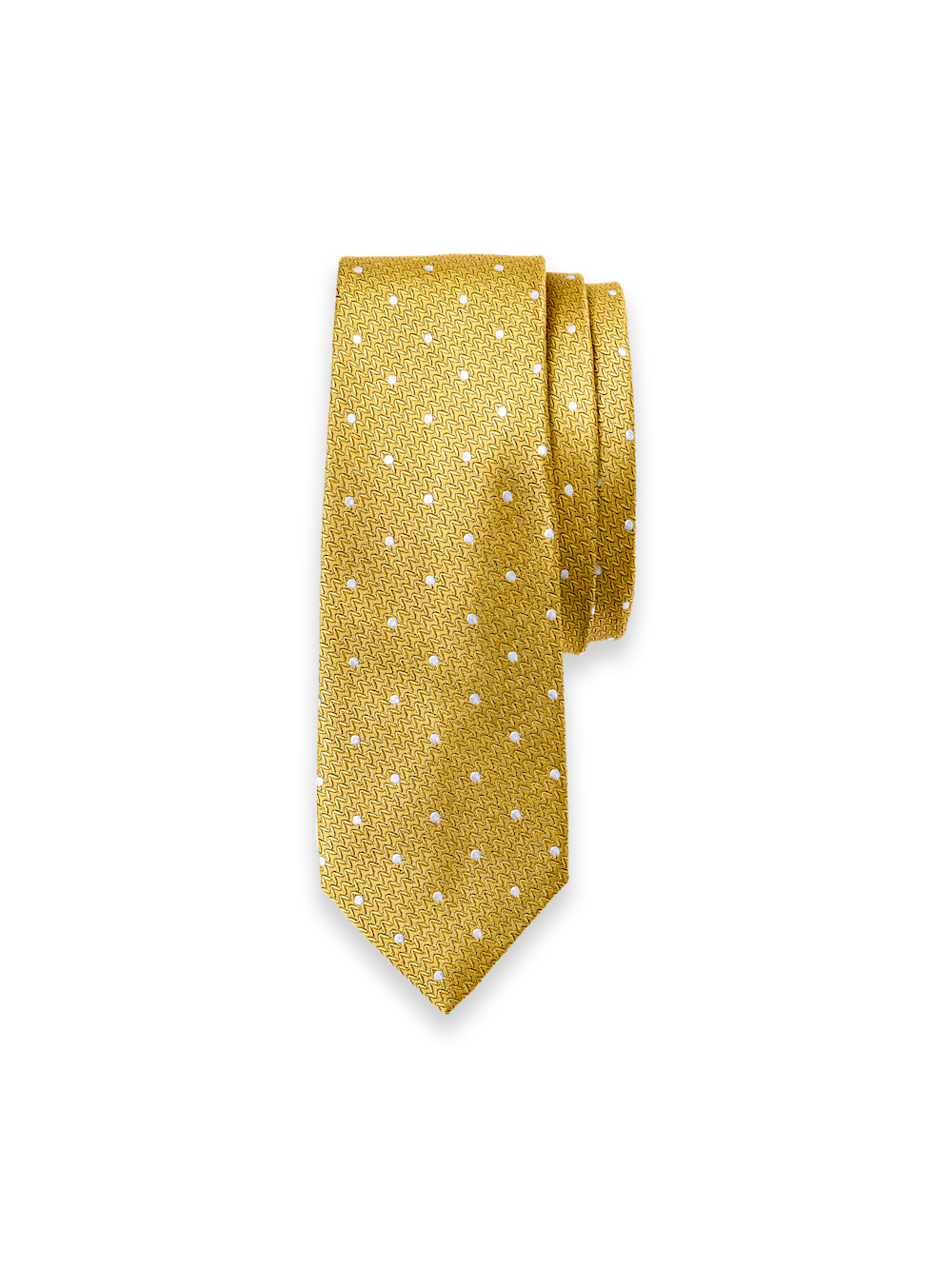 Product Image of Dot Woven Silk Tie-Gold