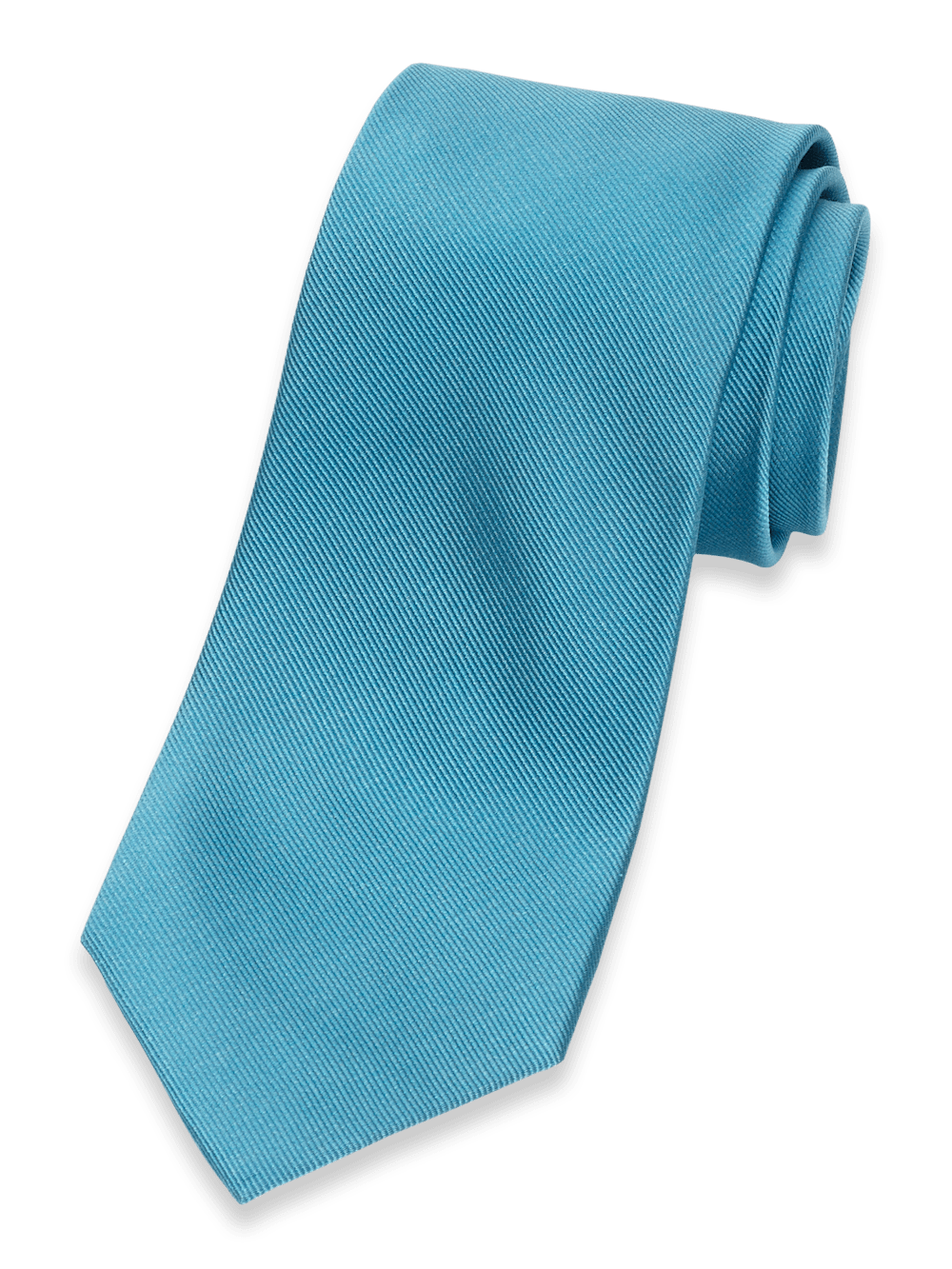 Product Image of Solid Twill Woven Silk Tie-Teal
