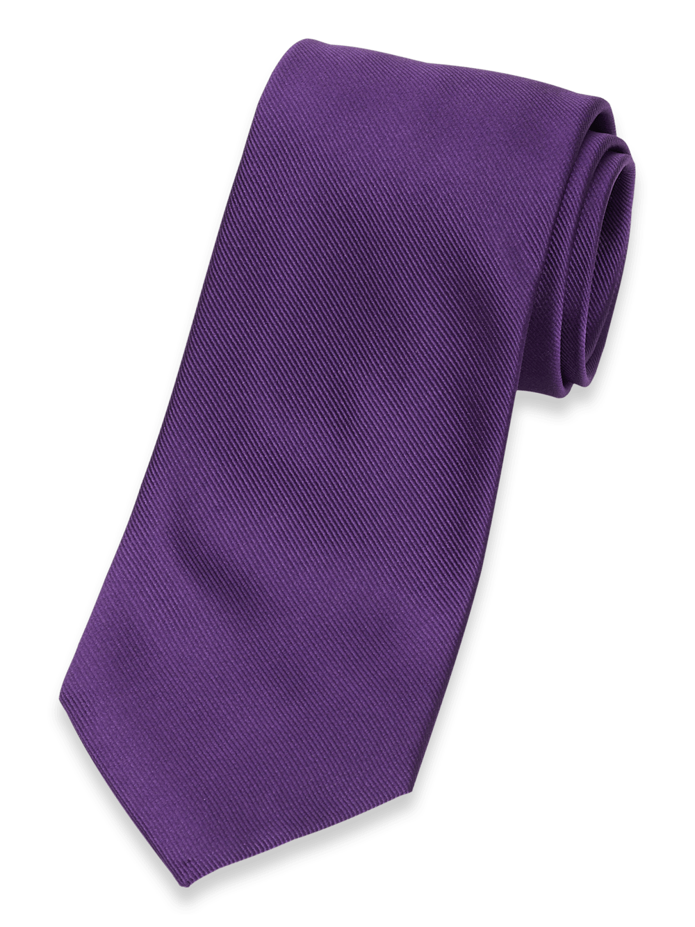 Product Image of Solid Twill Woven Silk Tie-Violet