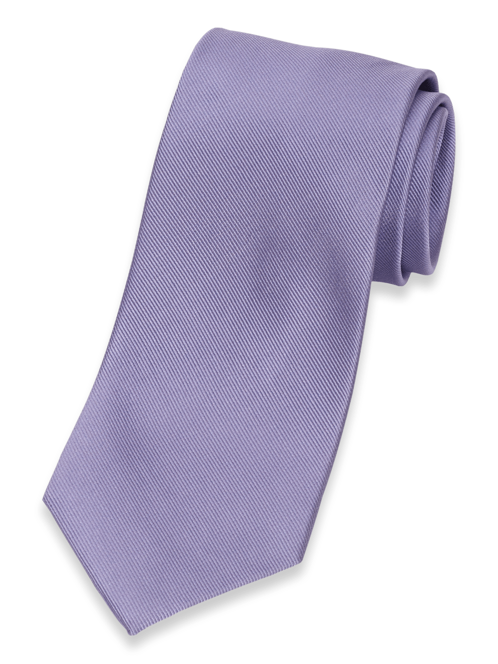 Product Image of Solid Twill Woven Silk Tie-Lavender