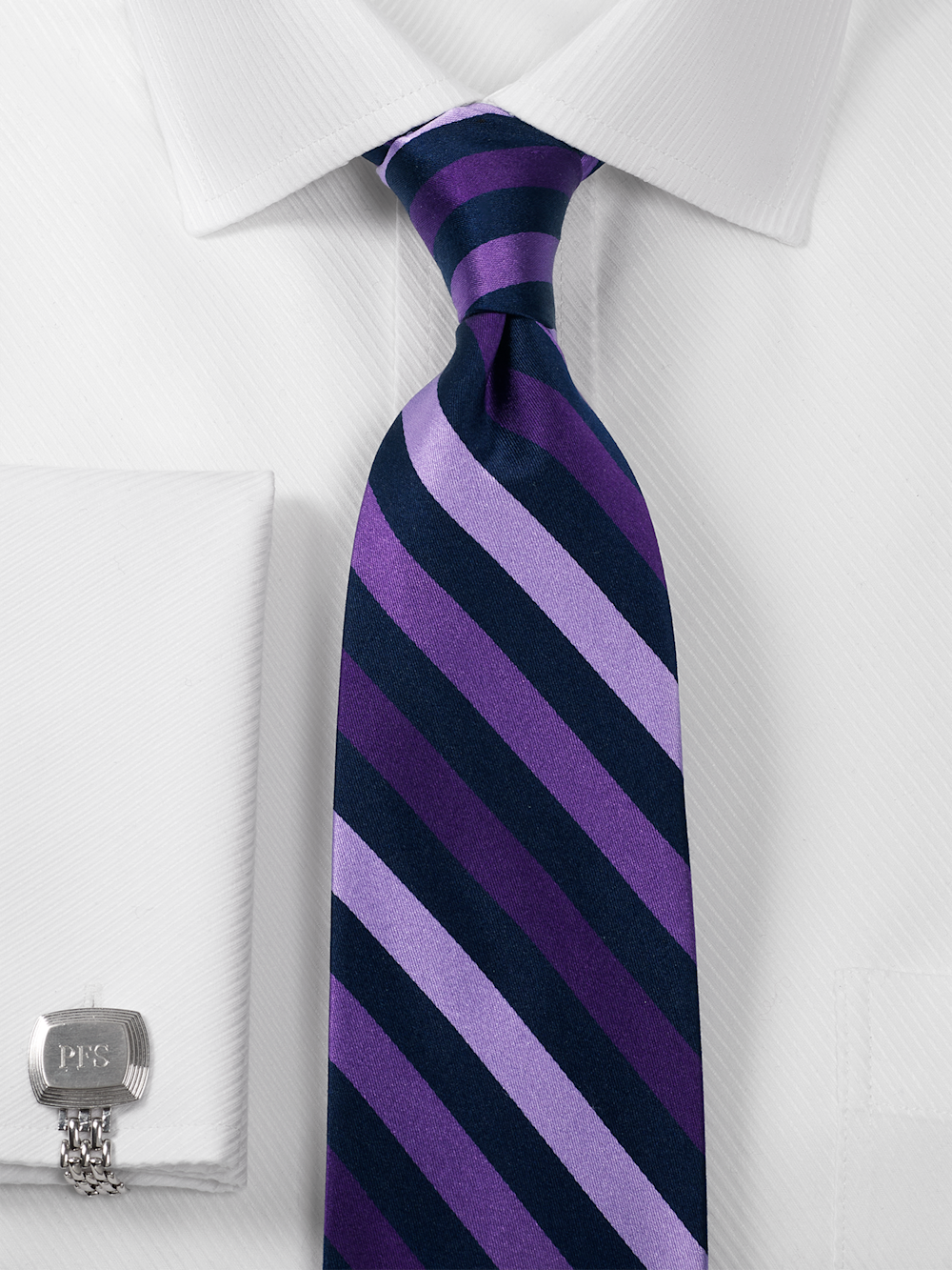 Alternate Image of Stripe Woven Silk Tie-1