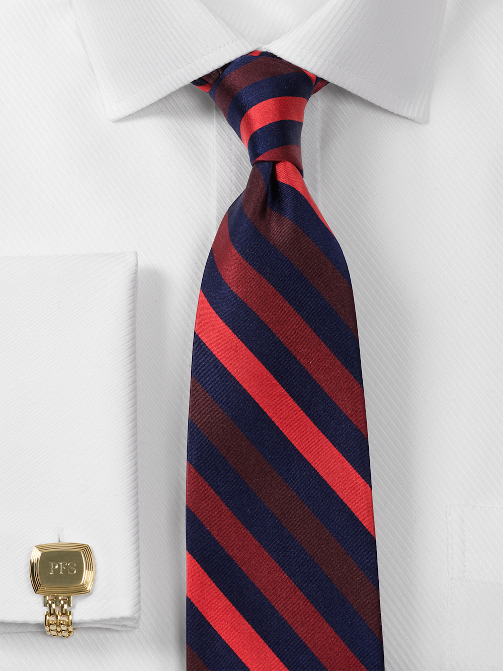 Alternate Image of Stripe Woven Silk Tie-1