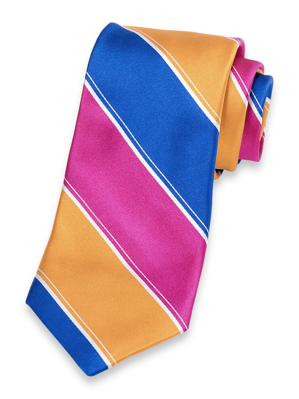 Product Image of Stripe Woven Silk Tie-Multi
