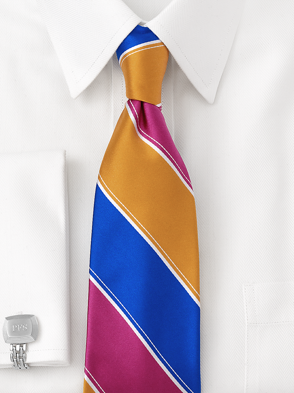 Alternate Image of Stripe Woven Silk Tie-1