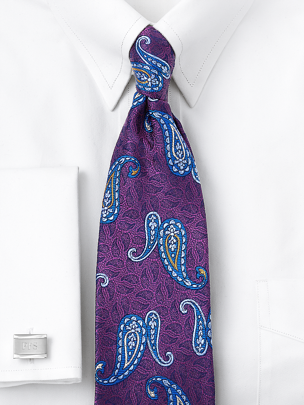 Alternate Image of Paisley Woven Silk Tie-1