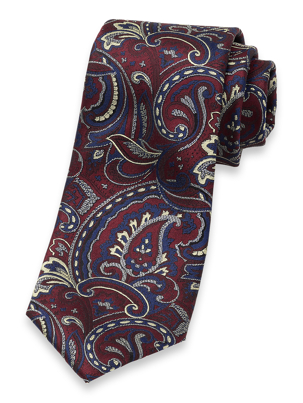 Product Image of Paisley Woven Silk Tie-Multi