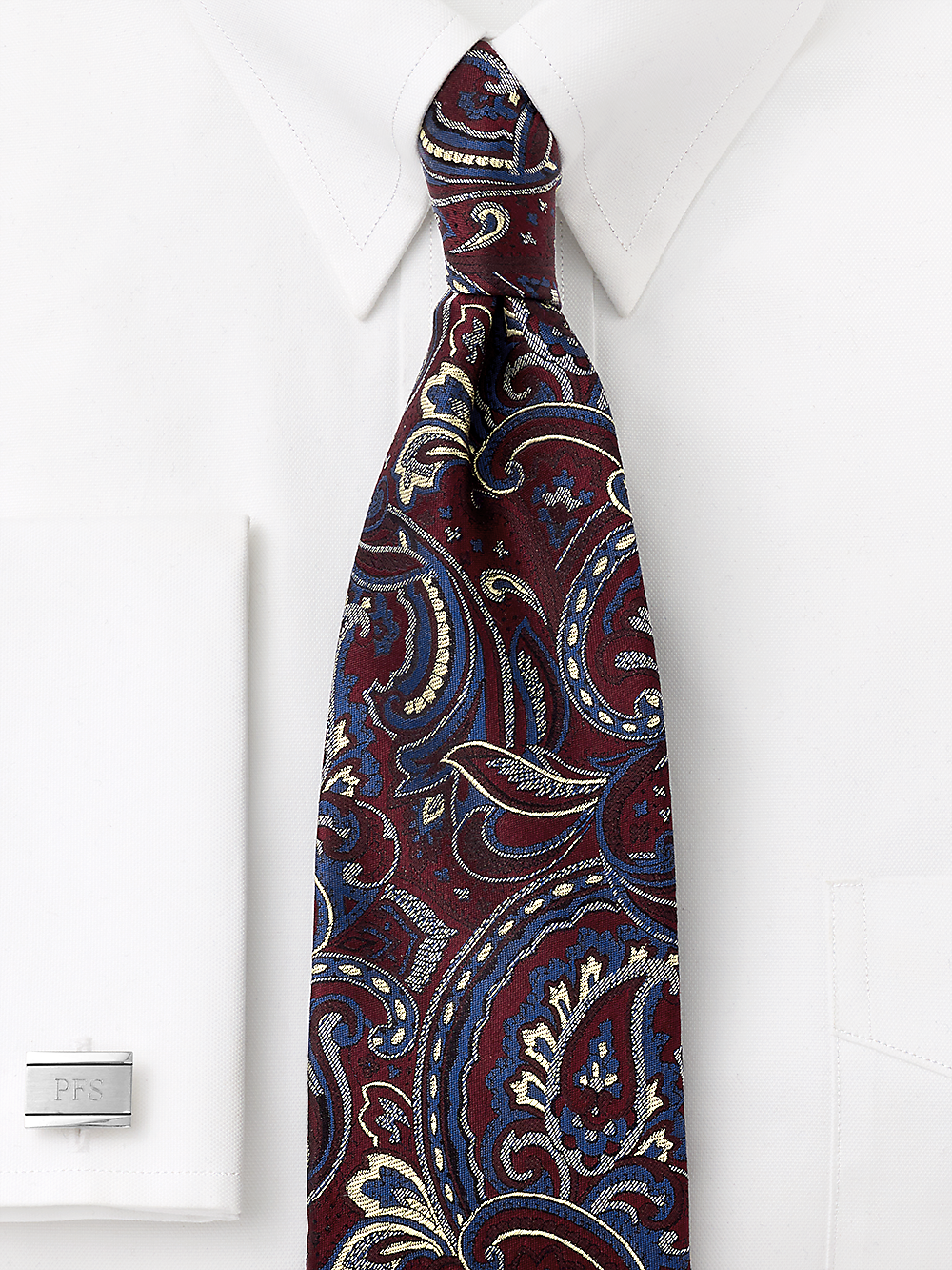 Alternate Image of Paisley Woven Silk Tie-1