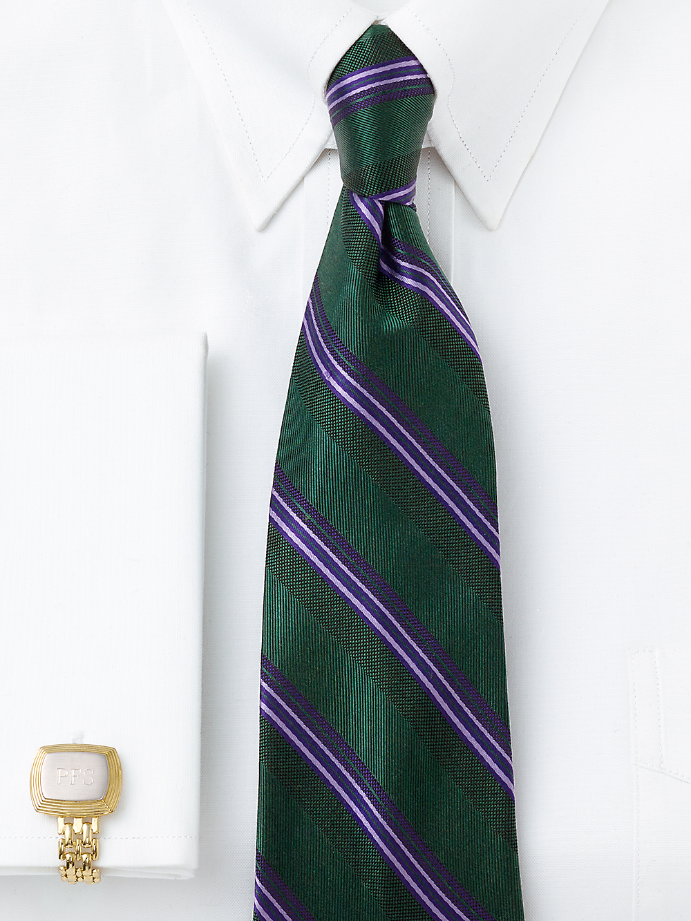 Alternate Image of Stripe Woven Silk Tie-1