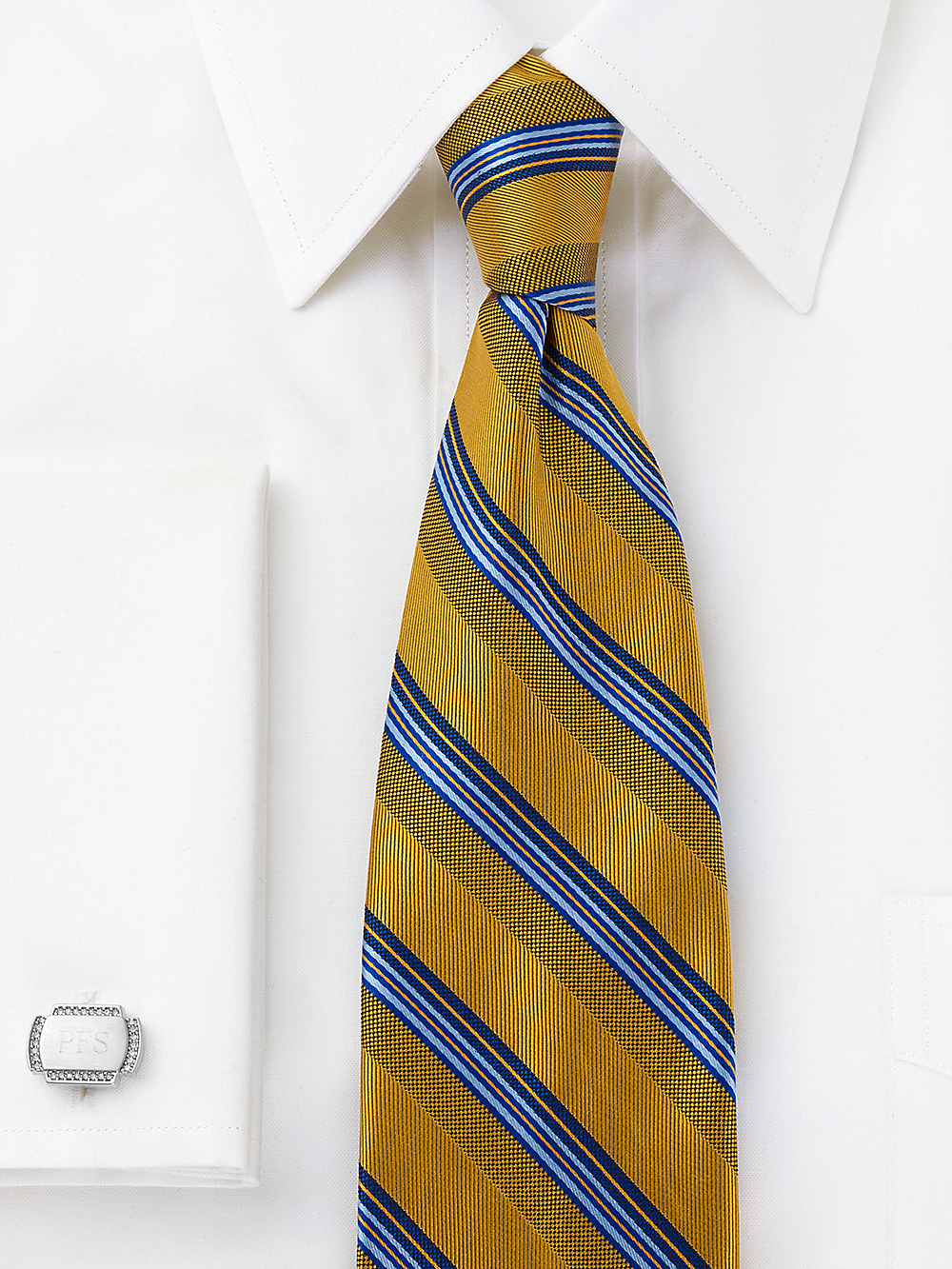 Alternate Image of Stripe Woven Silk Tie-1