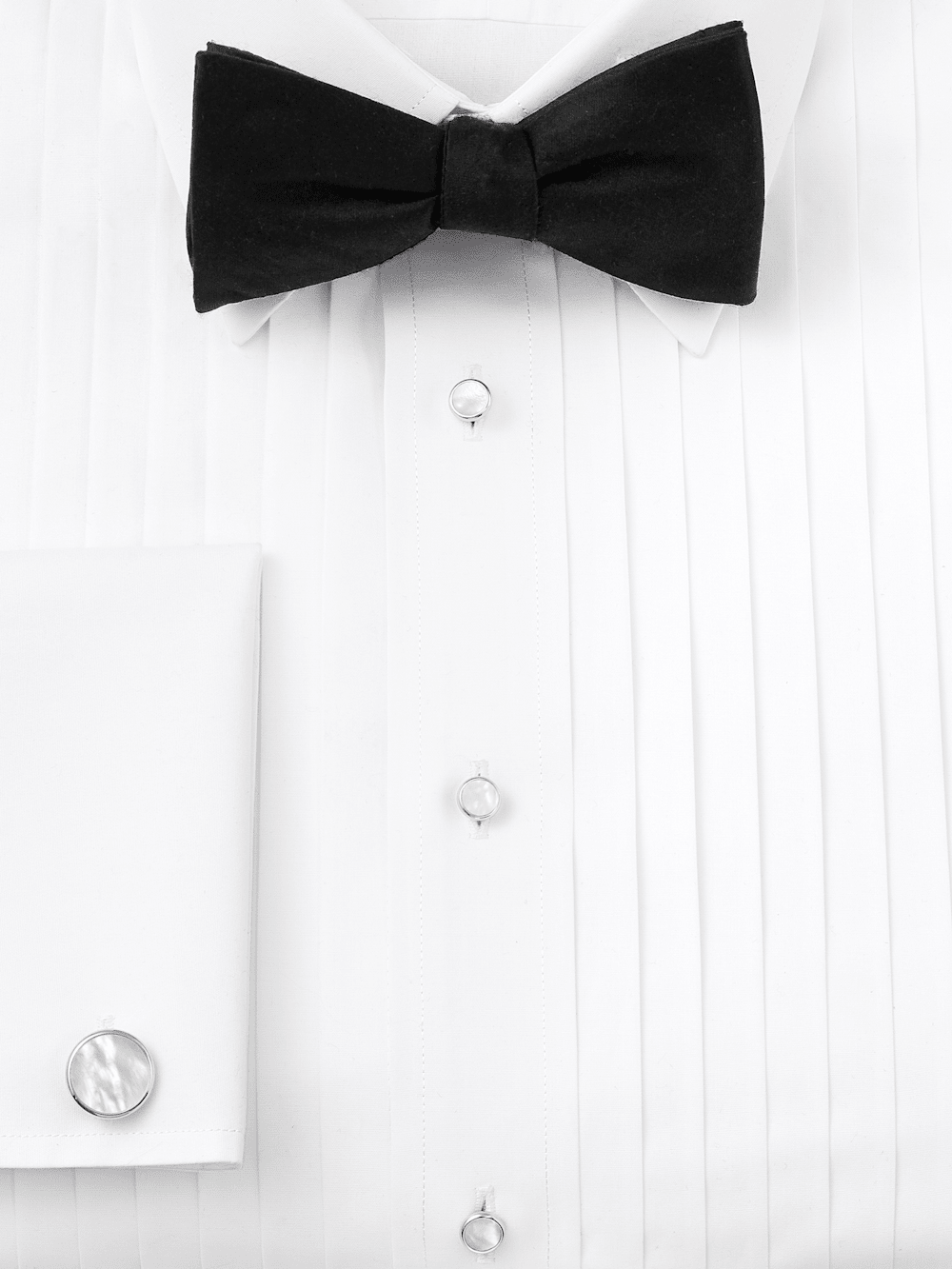Alternate Shot of Men's Black Solid Neckwear