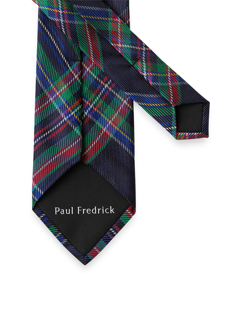 Alternate Image of Tartan Plaid Woven Silk Tie-2