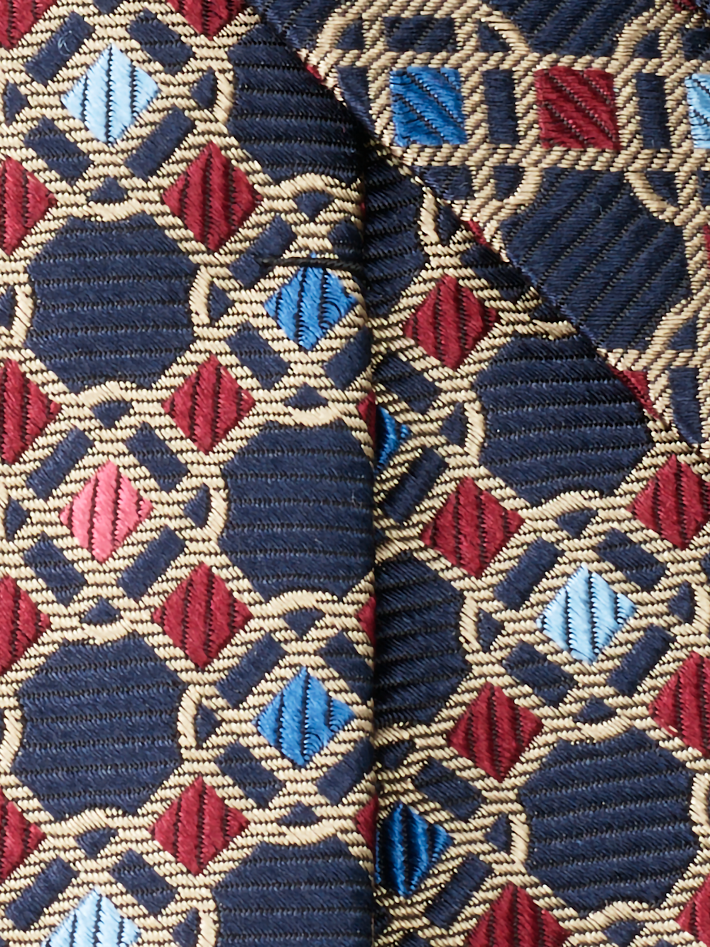 Alternate Image of Geometric Woven Silk Tie-3