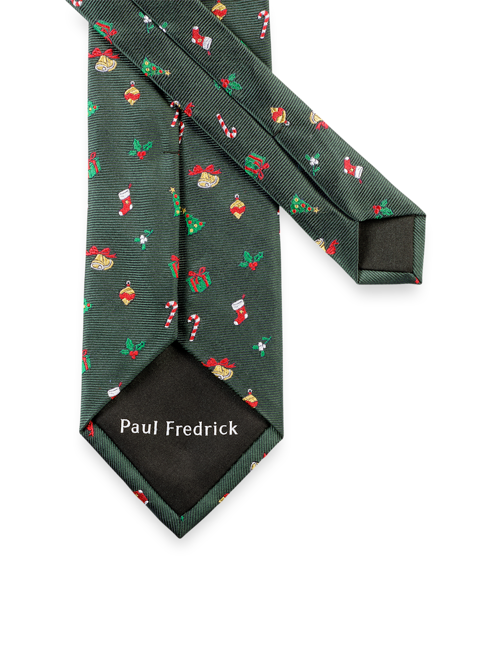 Alternate Image of Christmas Motif Woven Silk Tie-2