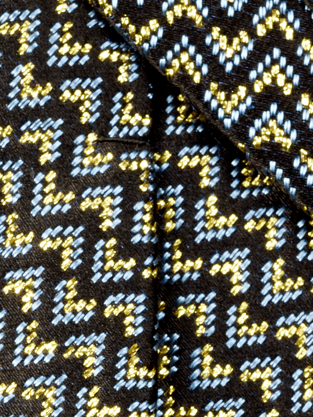 Alternate Image of Chevron Lurex Woven Silk Tie-3