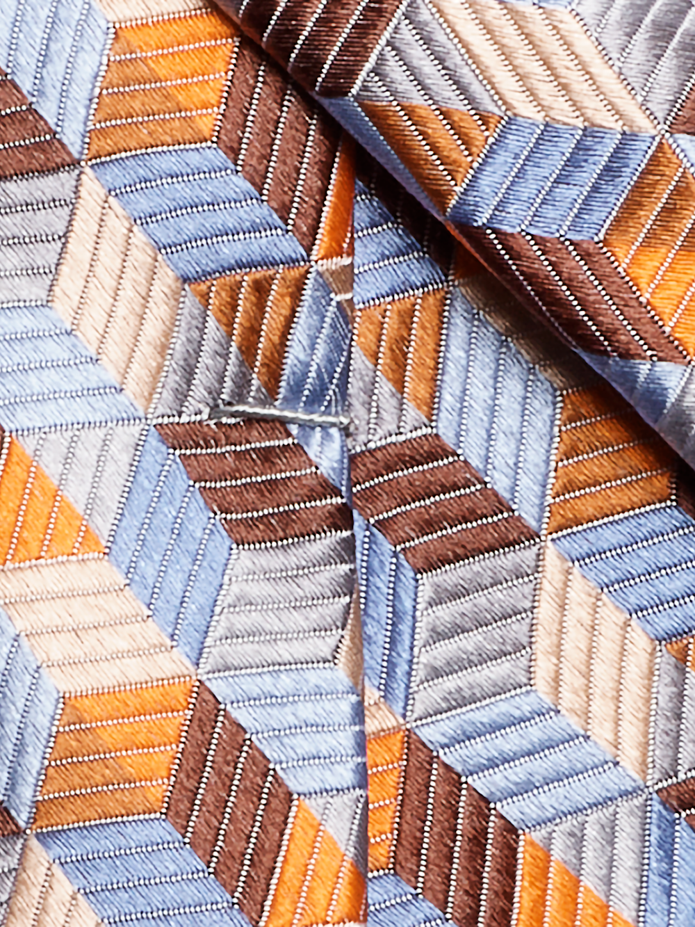 Alternate Image of Geometric Woven Silk Tie-3