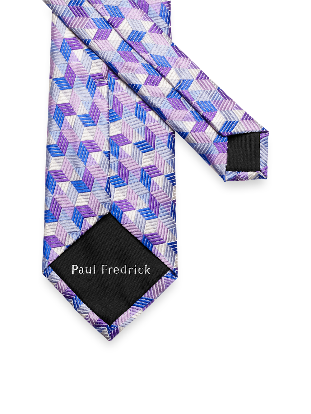 Alternate Image of Geometric Woven Silk Tie-2