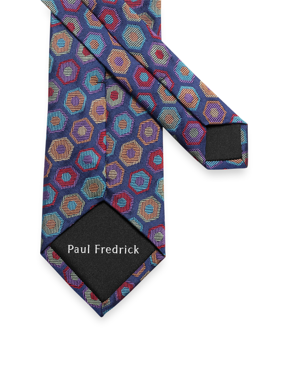 Alternate Image of Geomteric Woven Silk Tie-2