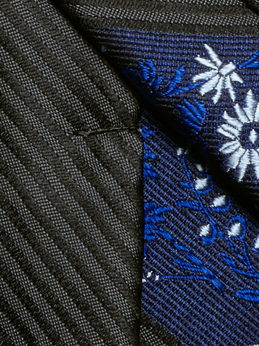 Alternate Image of Stripe/floral Woven Silk Tie-3