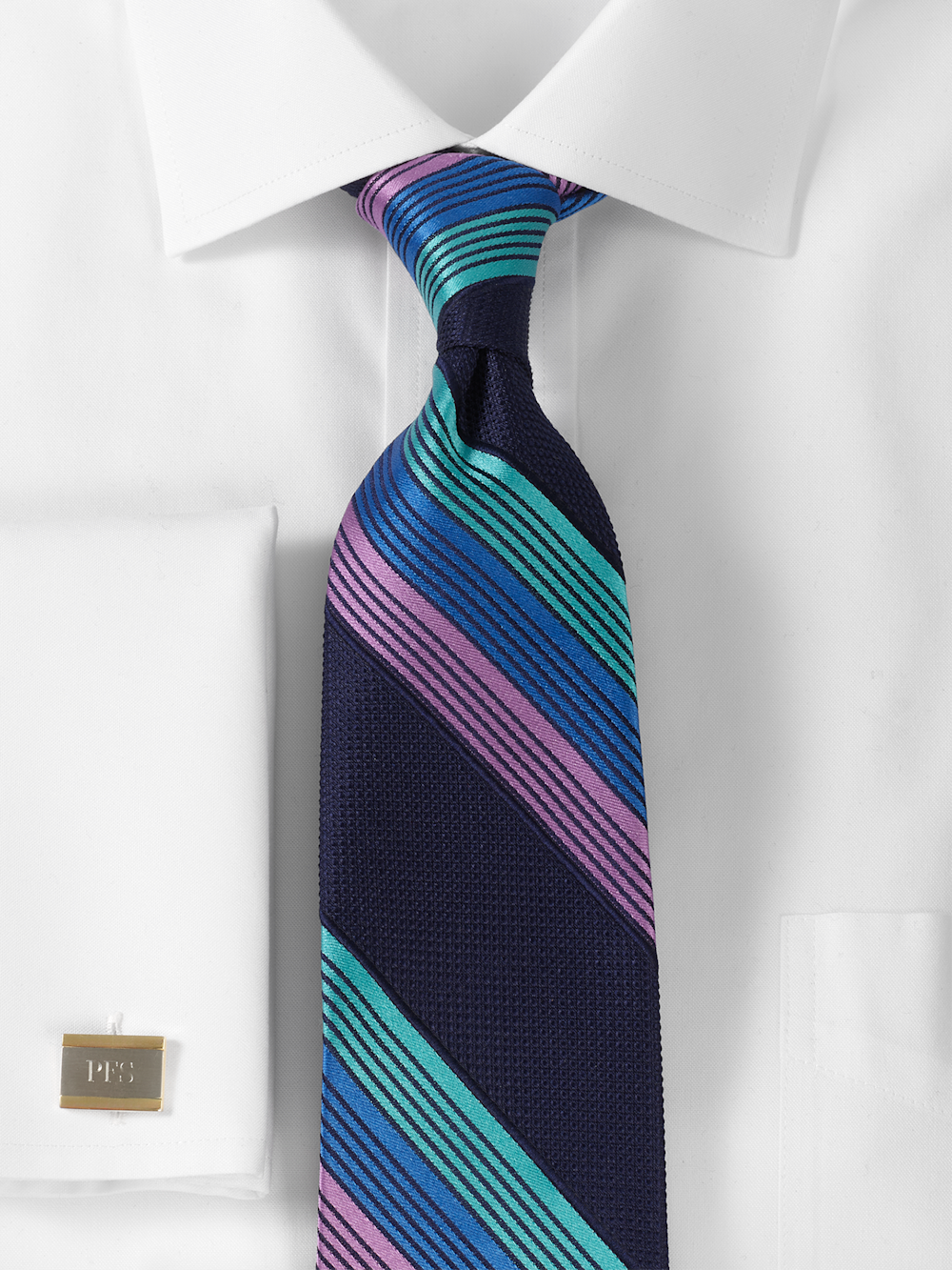 Alternate Image of Stripe Woven Silk Tie-1