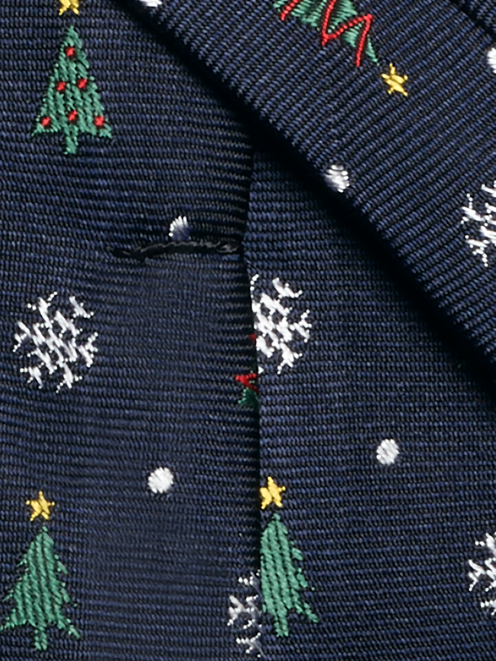 Alternate Image of Christmas Motif Woven Silk Tie-3