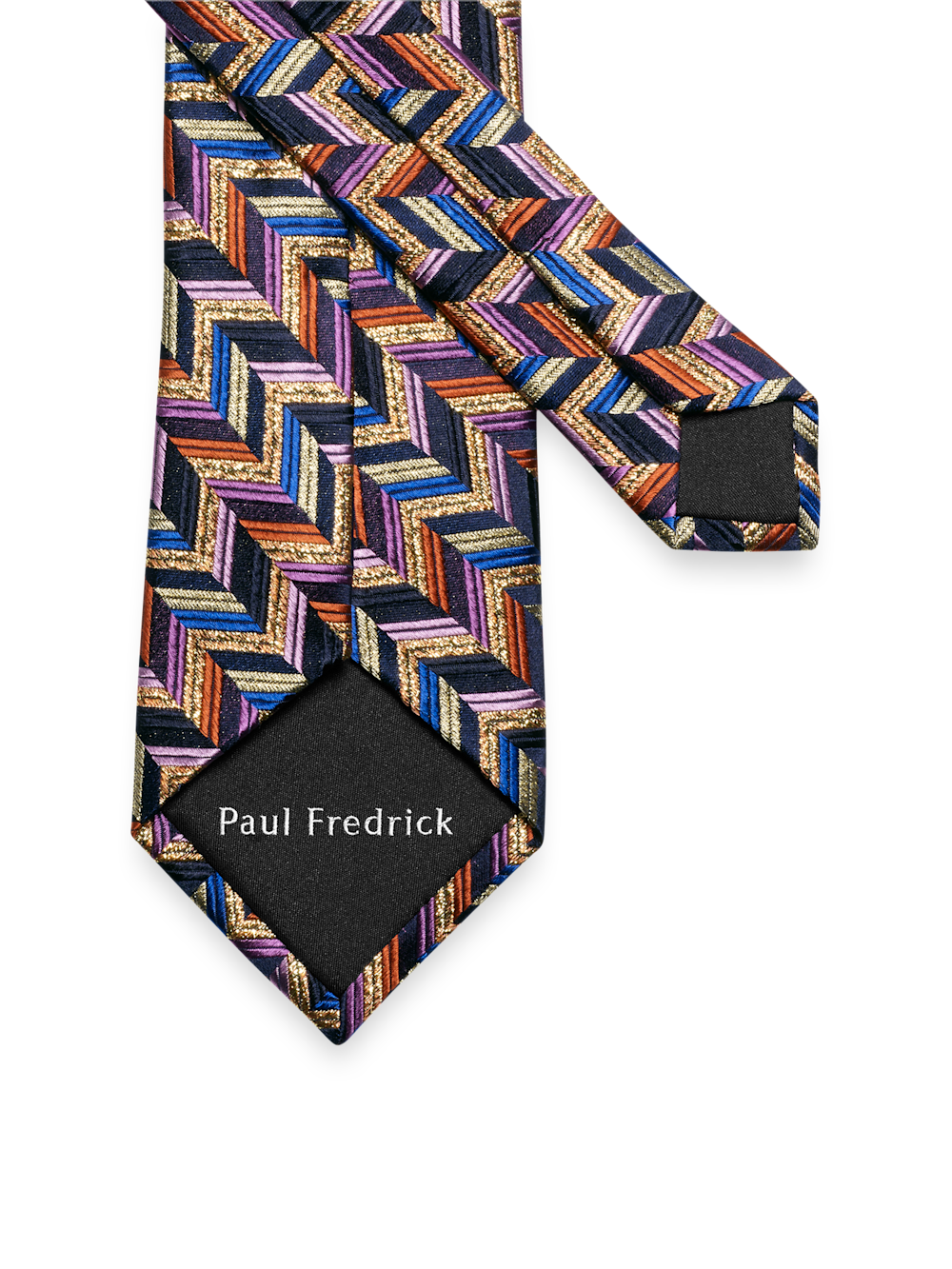 Alternate Image of Herringbone Lurex Woven Silk Tie-2