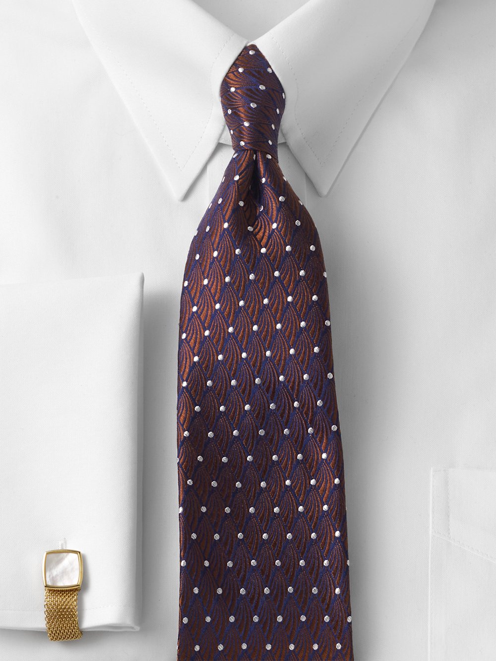 Alternate Image of Geometric Woven Silk Tie-1