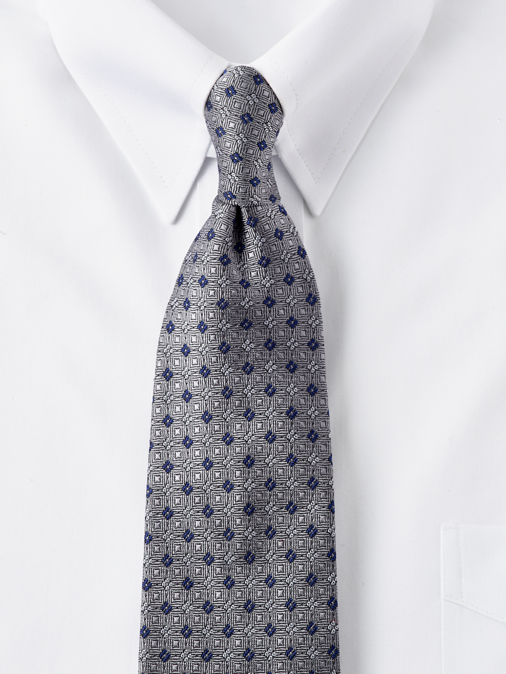 Geometric Woven Silk Tie
