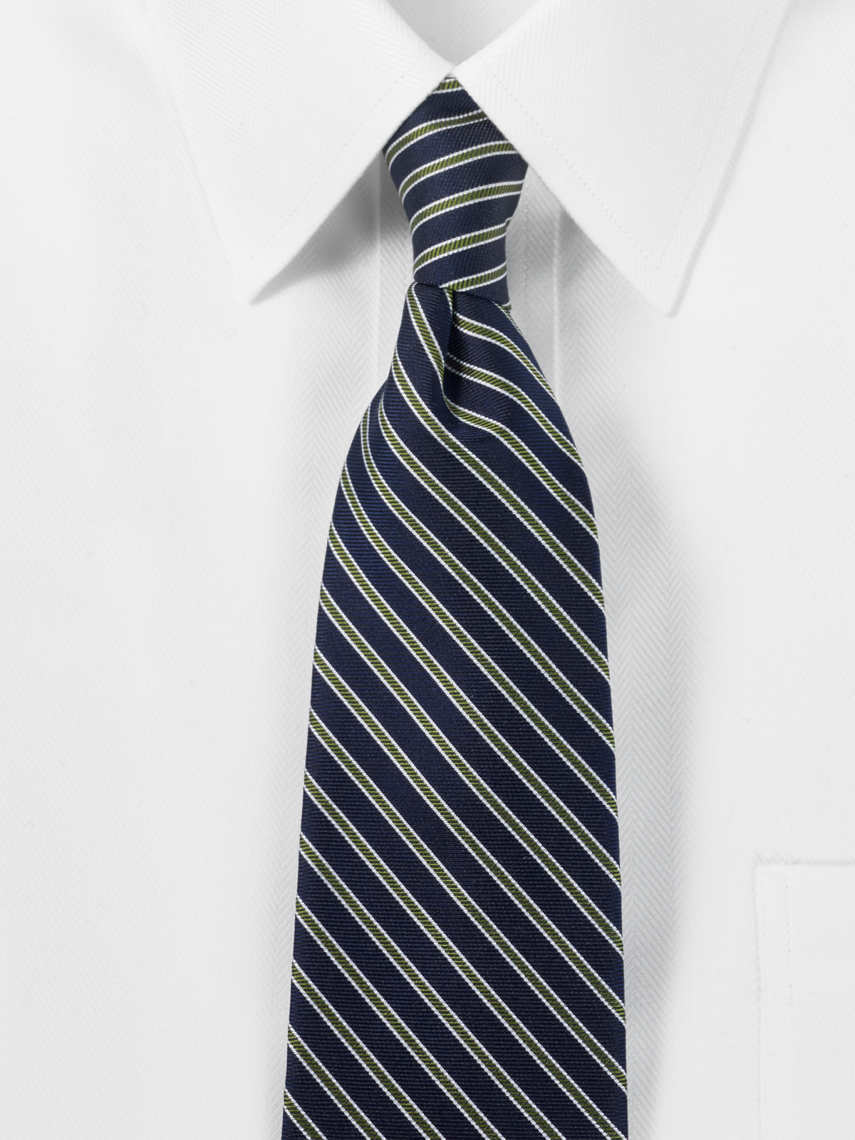 Alternate Shot of Men's navy/green Neckwear