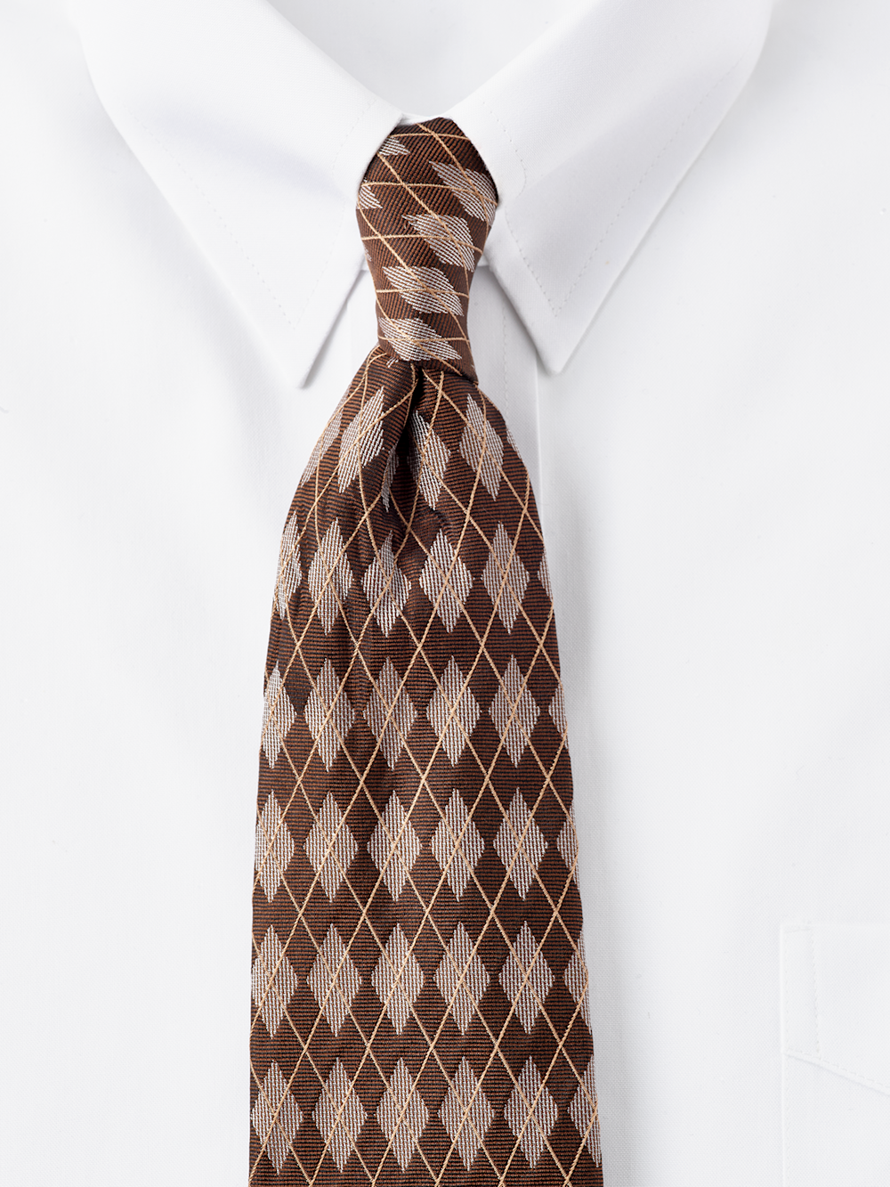 Argyle Woven Silk Tie