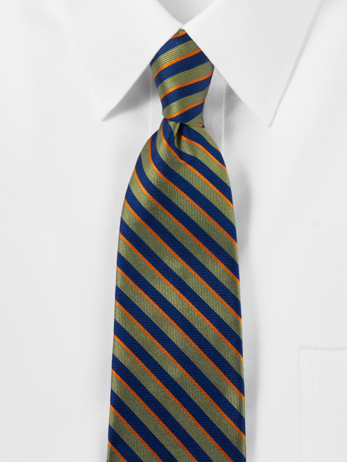 Alternate Shot of Men's navy/green Neckwear