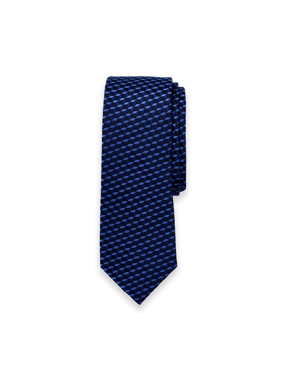 Geometric Woven Silk Tie