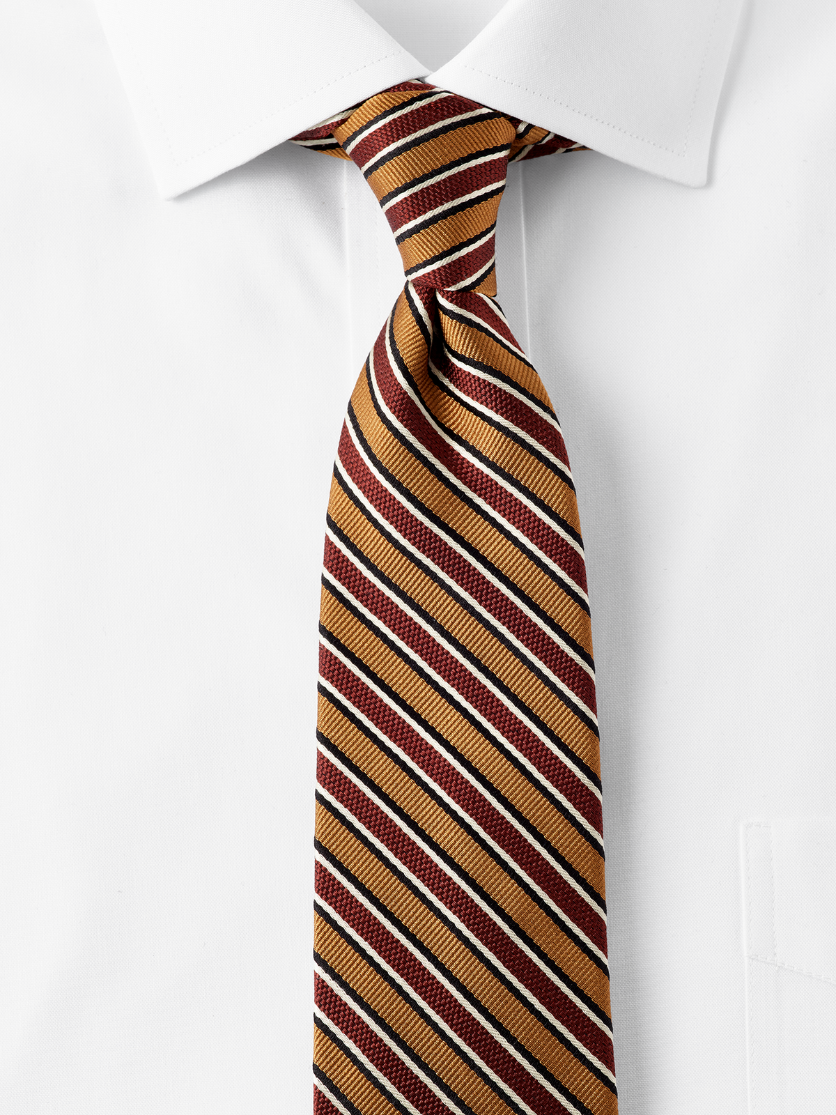 Alternate Shot of Men's gold/brown Neckwear