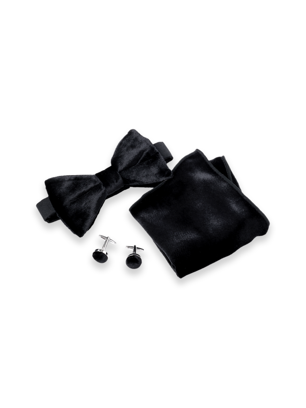 Velvet Pre-tied Bow Tie Gift Set