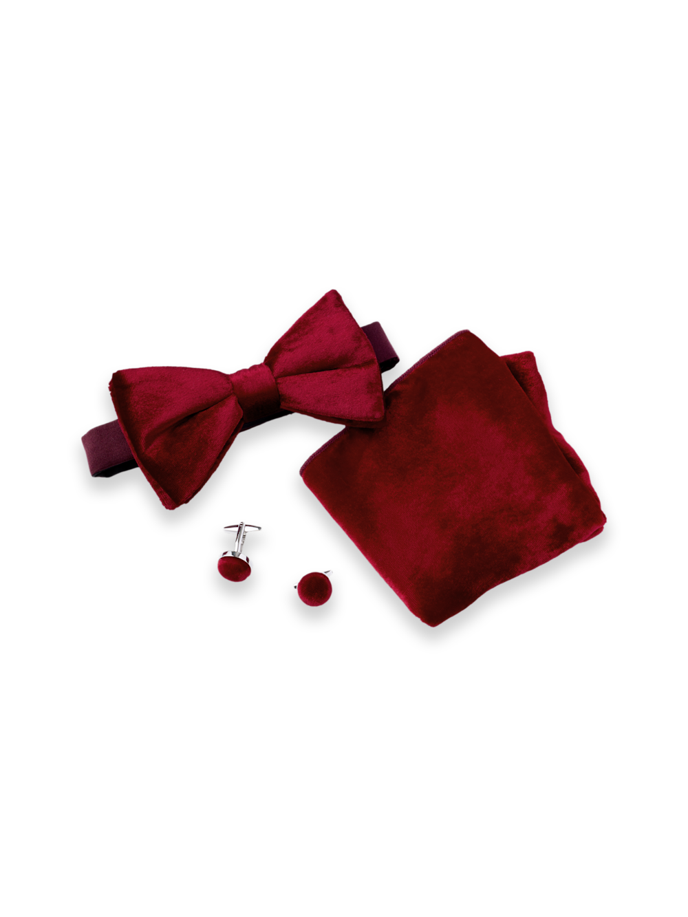 Velvet Pre-tied Bow Tie Gift Set
