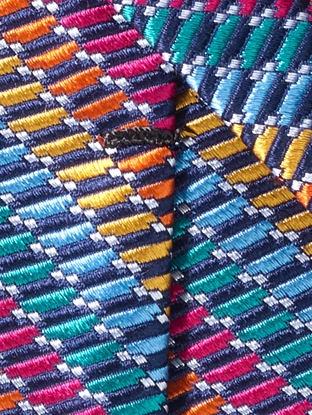 Alternate Image of Geometric Woven Silk Tie-3